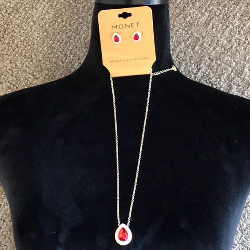 Monet necklace and earring set